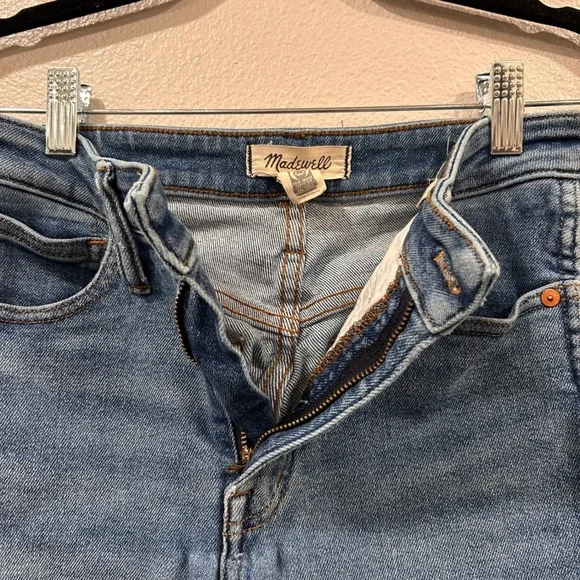 Madewell Curvy Stovepipe Jeans High Rise Straight Leg Medium Wash Blue 26 - Picture 5 of 13
